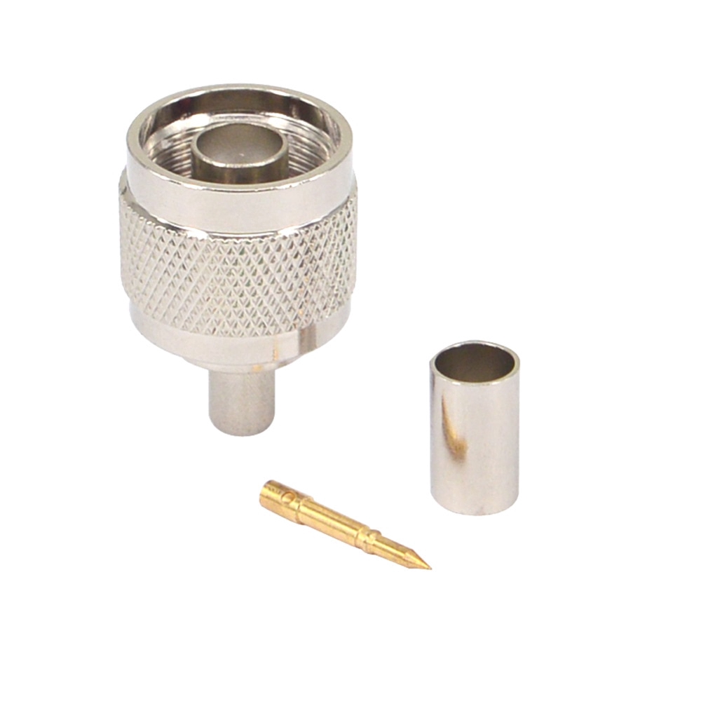 1PC N-Type Male Connector N Connector RF Coaxial Connector สําหรับ LMR240 สาย RF Coaxial Connector