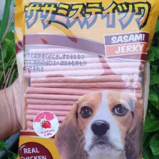 ขนมสุนัข ขนมหมา Sasami jerky by Bankadok 500G
