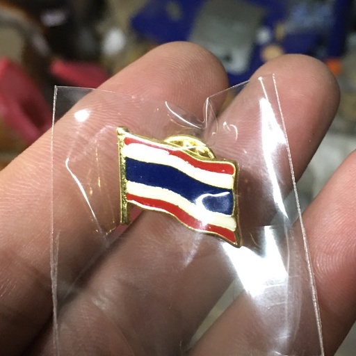 เข็มกลัดธงชาติ เข็มหมุดธงชาติ ธงชาติไทย เข็มที่ระลึก เข็มแลกเปลี่ยน เข็มสัญลักษณ์ ขนาดถูกต้อง ขนาด L