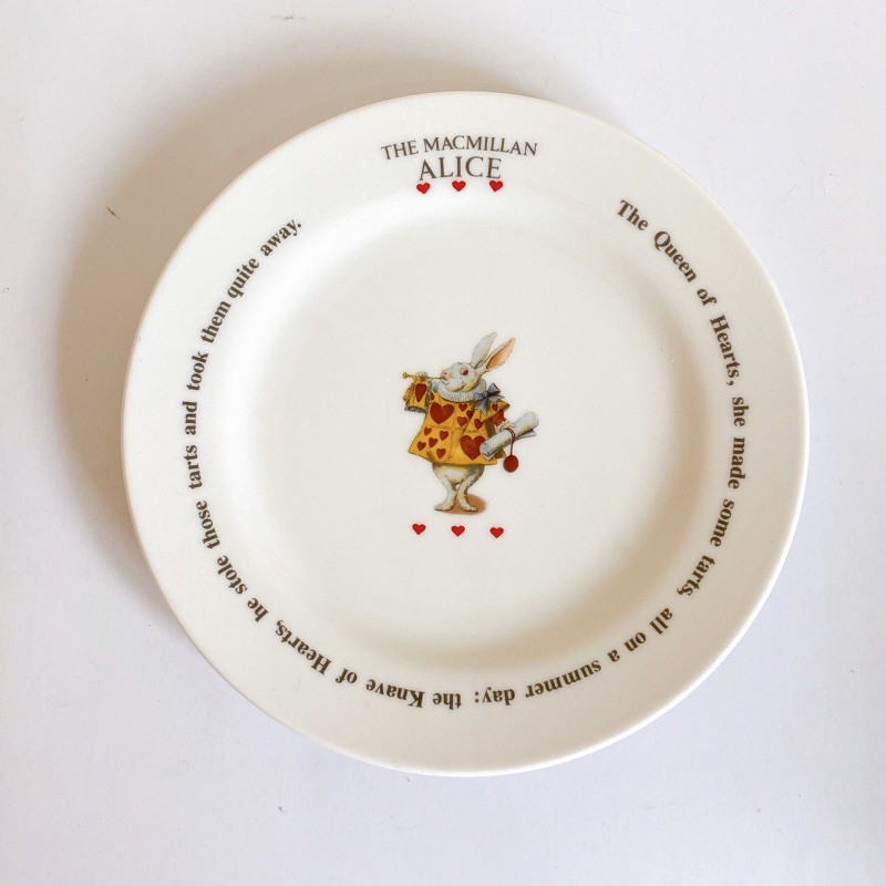 จานขนม alice in wonder land ขนาด7นิ้ว