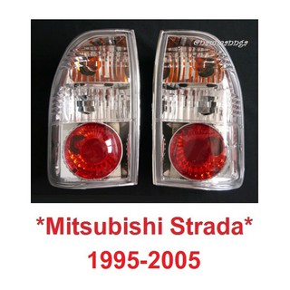 ไฟท้าย โดนัท ไฟหลัง  MITSUBISHI TRITON STRADA MK 1995-2004 รวมขั้วและหลอดไฟ มิตซูบิชิ สตราด้า ไฟท้ายรถยนต์ ไฟ 1996 1999