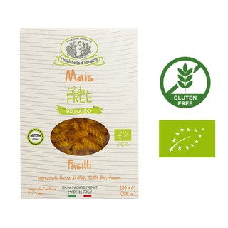 PASTA ORGANIC CORN FUSILLI 250G (GLUTEN FREE)  ฟูซิลี่ (ข้าวโพด) (เส้นพาสต้าออร์แกนิค)