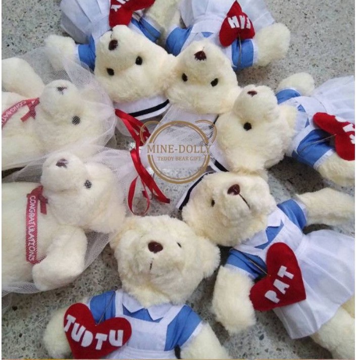 ฟรี!ติดชื่อ ตุ๊กตาพยาบาลTeddy​ bear​ nurse gift​ นักเรียนพยาบาล ของขวัญรับหมวก​ ขนาด 12 นิ้ว/16นิ้ว/26นิ้ว  พร้อมจัดส่ง ราคา ถูกที่สุด ดีลบีเคเค แกลเลอรีภาพที่ 8
