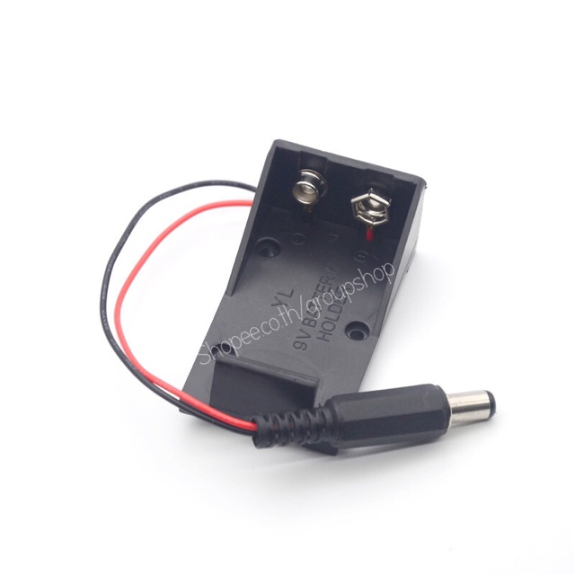 รางถ่าน9V กระบะถ่าน9V กล่องถ่าน 9V สำเร็จรูปออกสายDC
