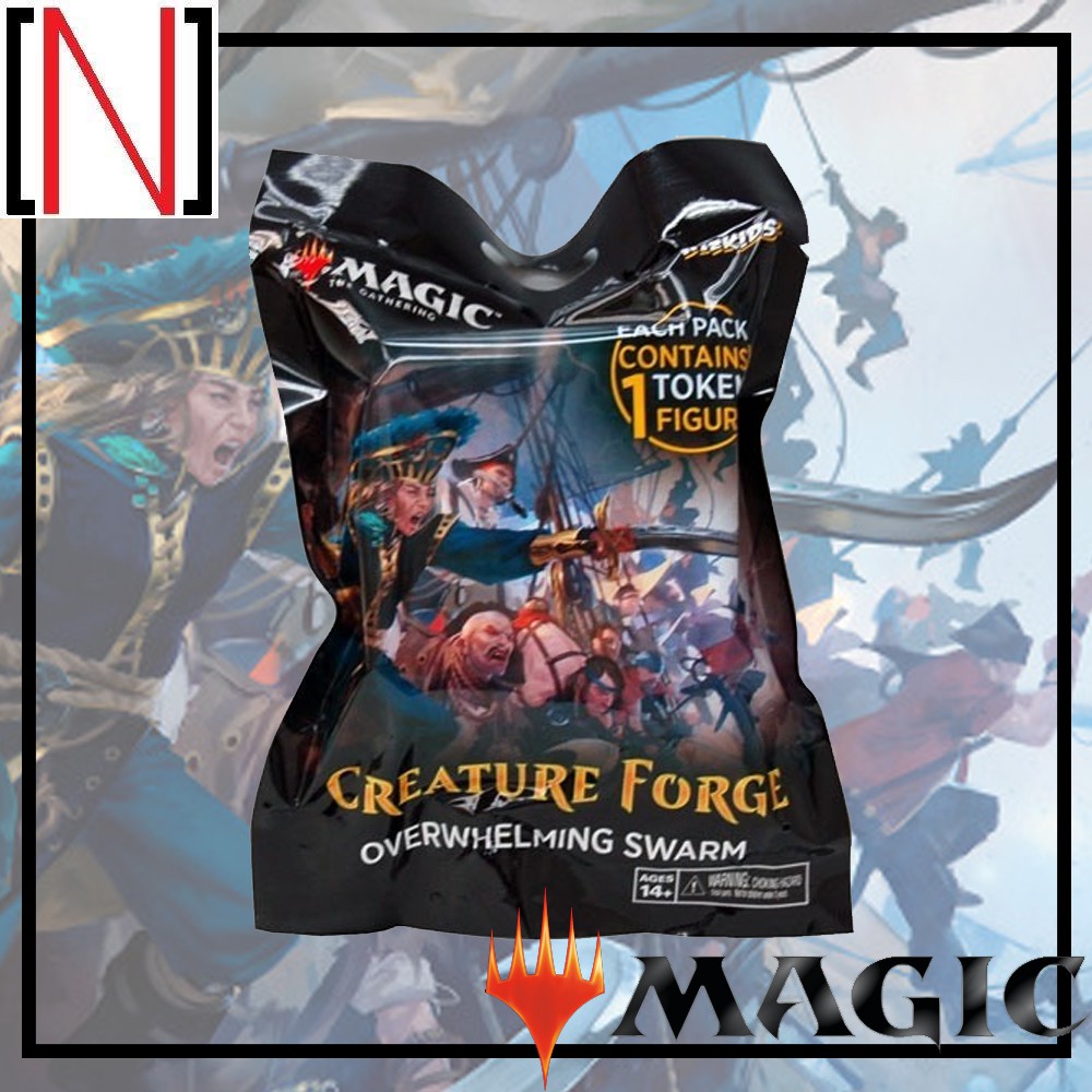 [MTG] Creature Forge Overwhelming swarm booster pack [minifigure][Token]