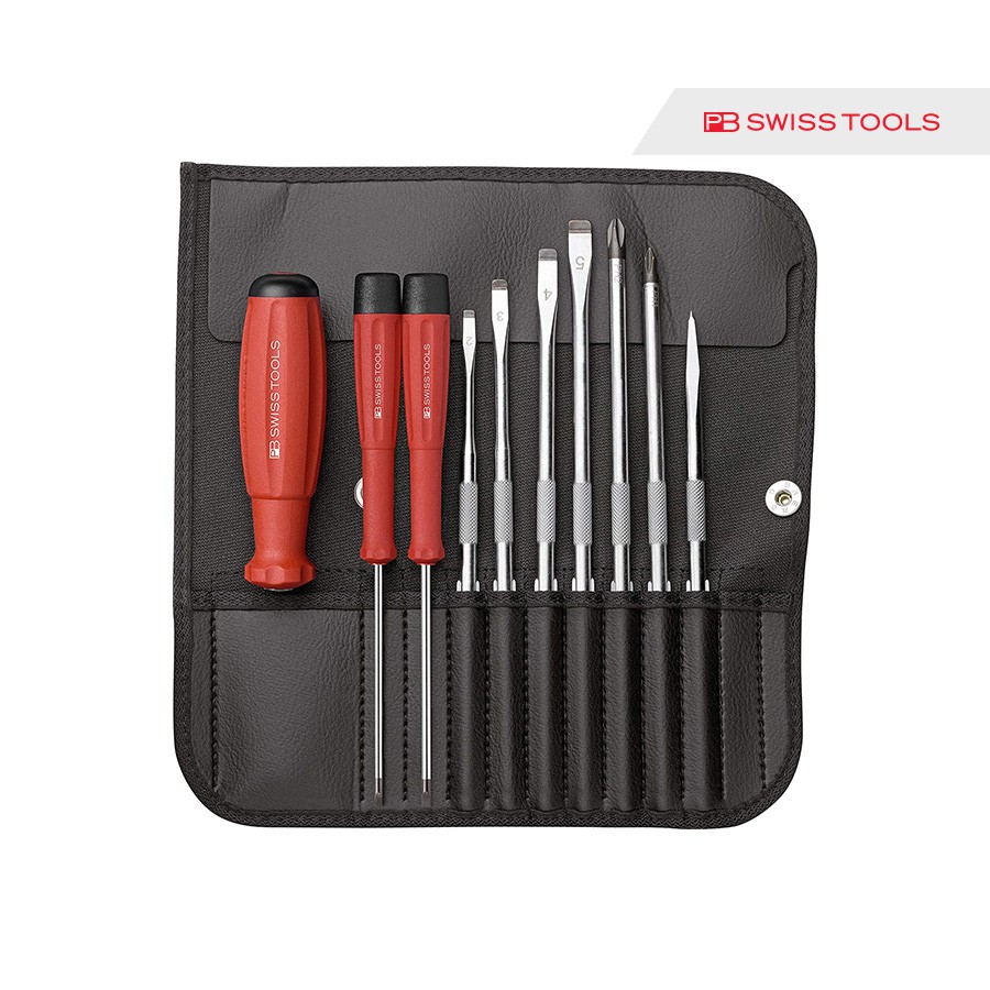 PB SWISS TOOLS ไขควงชุด PB 8215 L25 *รุ่นใหม่ - Screwdrivers Set with Interchangeable blade PB 8215 