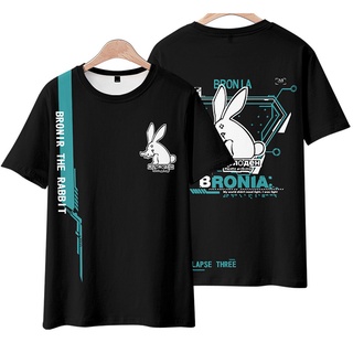 ใหม่ เสื้อยืดแขนสั้นลําลอง พิมพ์ลายอนิเมะ Honkai Impact 3 Bronia 3D ทรงหลวม สไตล์ญี่ปุ่น แฟชั่นสําหรับผู้ชาย และผู้หญิง