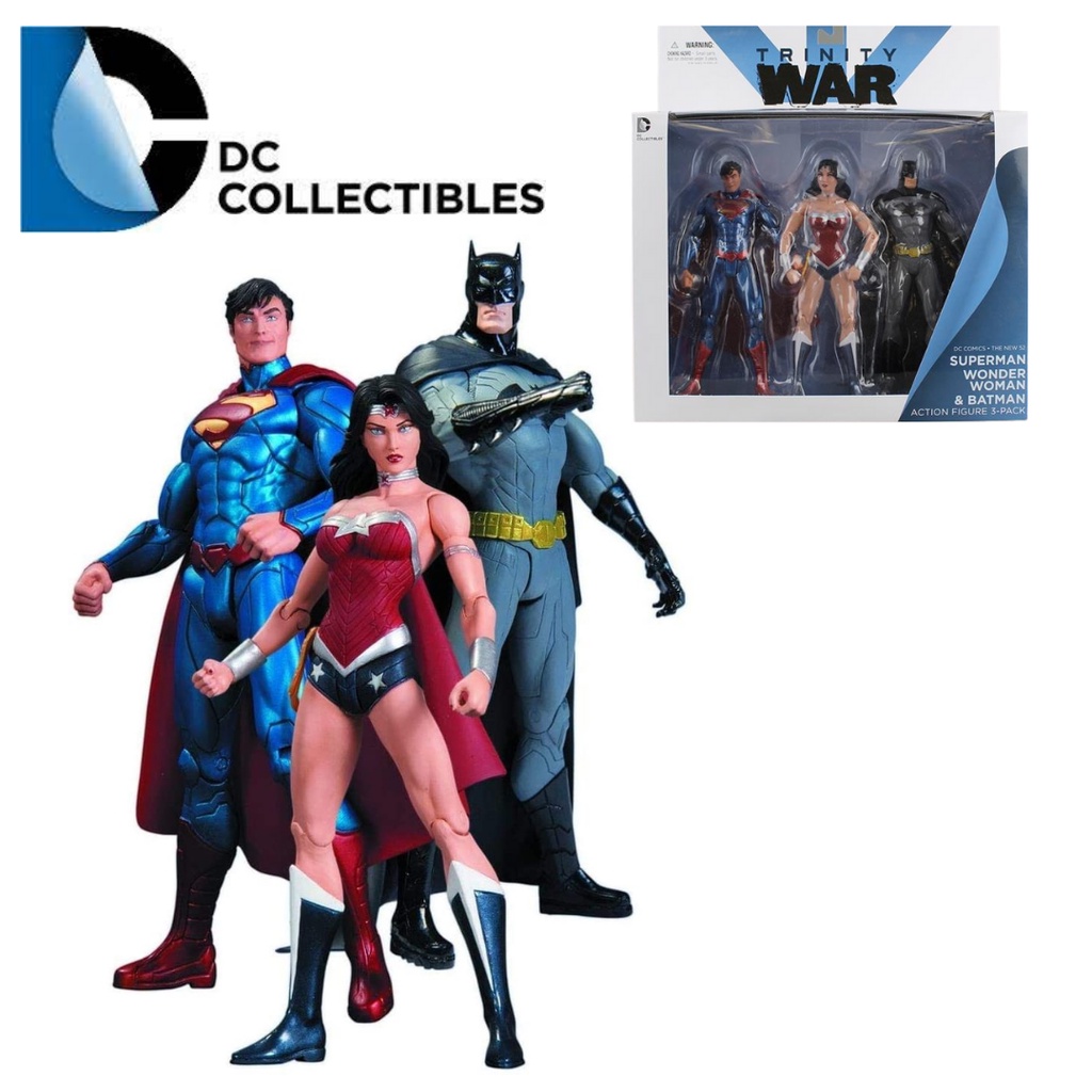 DC Collectibles DC Comics Trinity War the New 52 Superman Batman WonderWoman 3Pack Set  *Damaged Box