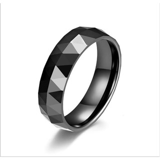 Men Jewelry Titanium Steel Ring trend Polished zirconia Rings qf045