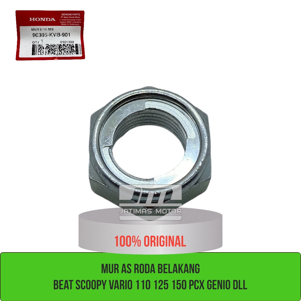 น๊อตเพลาหลัง beat fi esp scoopy vario 110 125 150 pcx genio 90305-KVB-901