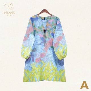 Tamansari Flora Fauna Batik เสื้อทูนิค แขนบอลลูน