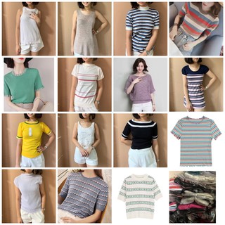 เสื้อถัก เซอร์ไพรส์ เเสื้อผ้าผู้หญิง แฟชั่น Women Knitted Clothes Random Freesize