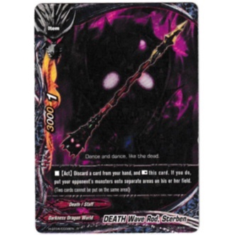 การ์ดอนาคตภาษาอังกฤษ Buddyfight DEATH Wave Rod, Sterben H-BT04/0038EN R