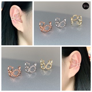 Ear Cuff🌈แบบกลม สวยเก๋ สไตล์เกาหลี (1 ชิ้น)