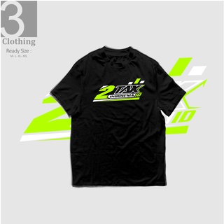 เสื้อยืด ลาย TWO TWO STROKE INDONESIA แบบเรียบSize S-5XL