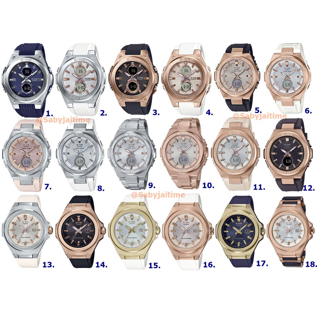 แท้ศูนย์ New Lady G-MS MSG-C100 MSG-C100-2A MSG-C100G MSG-S200  MSG-S200G MSG-S200G-1A  ประกันศูนย์ 1 ปี(MSG-400-4ADR)
