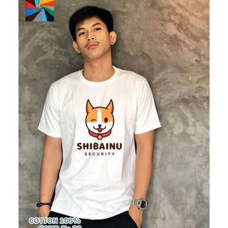 เสื้อยืดสีขาวลายน่ารักๆลายSHIBANU เกรด Cotton Comb 30 พรีเมี่ยม