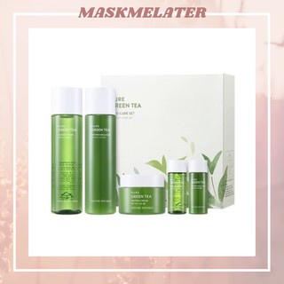 [เซ็ตใหญ่5ชิ้น] NATURE REPUBLIC Pure Green Tea Watery Skincare Set อ่านก่อนสั่งซื้อ (Toner,Emulsion,Cream)