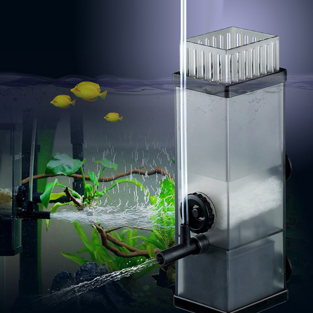 #2 Aquarium Protein Skimmer Fish Tank Surface Oil Protein Skimmer Remover Mini Filter for Small Coral Aquarium Plant Water Tank 