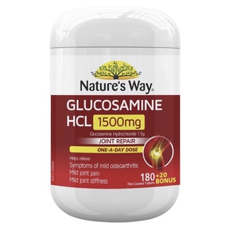 Natures Way Glucosamine 1500mg 180 + 20 Bonus Tablets