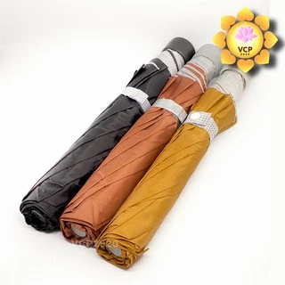 ร่มพระ แบบสั้น ป้องกันUV สีดำ/สีพระราชทาน/สีแก่น