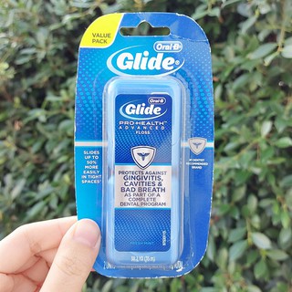 ไหมขัดฟัน ออรัลบี ไกลด์ แอดวานซ์ แพ็ค 2 ชิ้น Glide Pro-Health Advanced Floss Fresh Mint 35m Value 2 pack (Oral-B®)