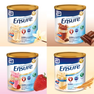 Ensure เอนชัวร์  รส ธัญพืช สตรอเบอรี่ ช็อกโกแลต วานิลลา ขนาด 400 กรัม.