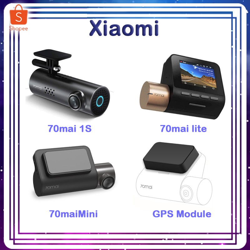 Xiaomi Yonpin 70mai Dash Cam  Car Camera 70mai 1S/ 70mai Lite/ 70mai Mini /GPS กล้องติดรถยนต์ พร้อม สั่งการด้วยเสียง