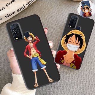 เคสโทรศัพท์มือถือ ซิลิโคนนุ่ม ลายการ์ตูนลูฟี่ วันพีซ สําหรับ VIVO Y20 Y20i Y21 Y33S Y11S Y12S Y15S Y15A Y12 Y12A Y20A Y20S Y21A Y21T Y91c Y01 Y1S