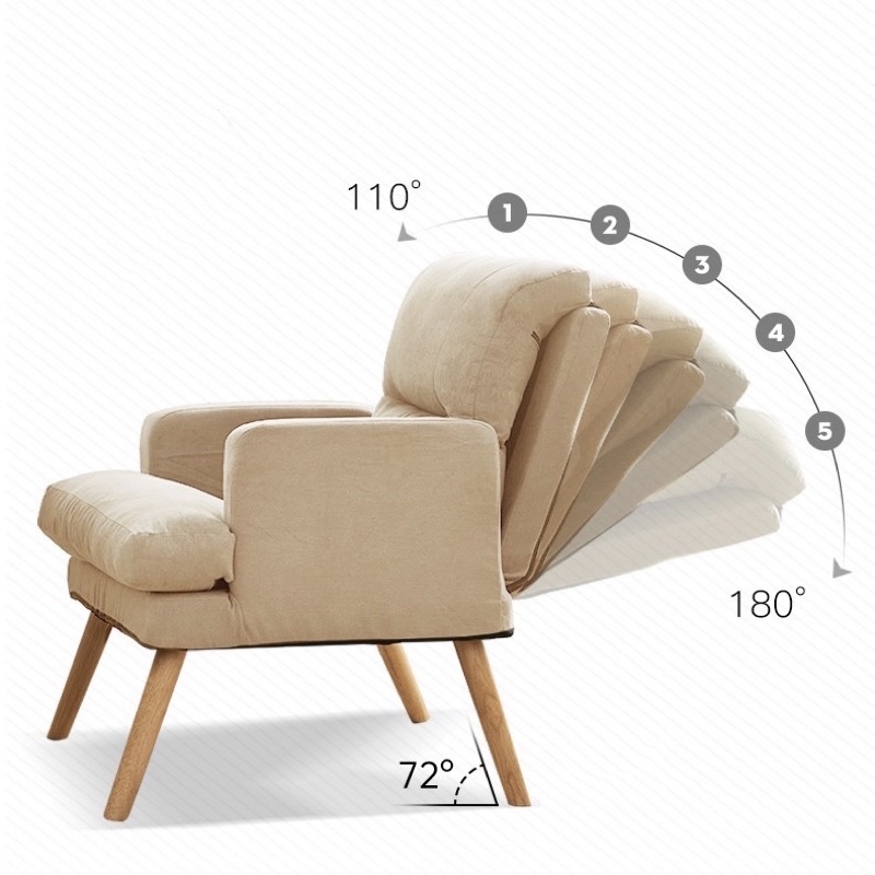 arm chair เก้าอี้โซฟาญี่ปุ่น เก้าอี้โซฟาปรับระดับได้ รูปที่ 4