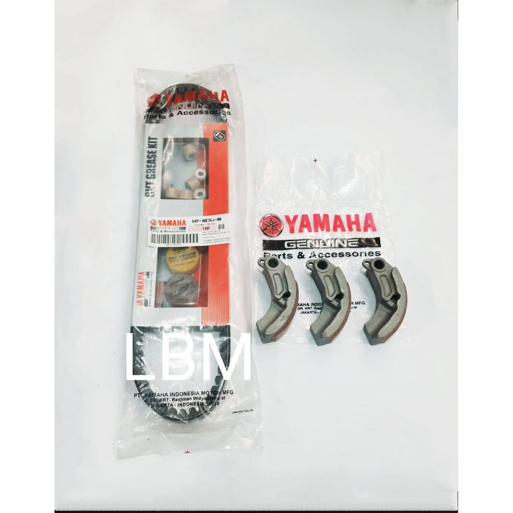 VBELT ASSY PLUS PACKAGE DOUBLE CAMP MIO J MIO GT XRIDE 115 FINO FI SOUL GT 54P