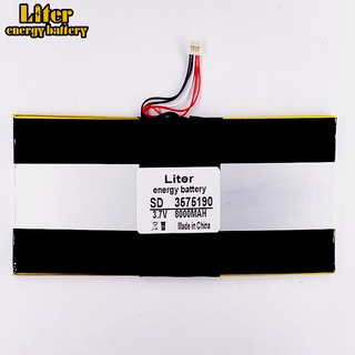 5 Thread 3575190 3.7V lithium polymer battery 8000mah 3875188 tablet MID built-in battery