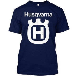 เสื้อยืดผ้าฝ้ายย้อนยุคเสื้อยืดผู้ชายเสื้อลําลองย้อนยุค Husqvarna - H