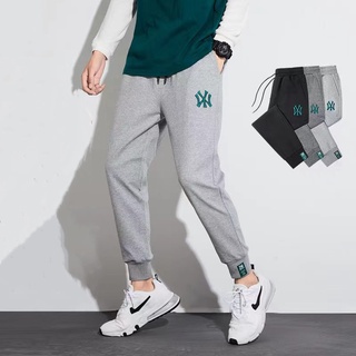 กางเกงขายาวผู้ชายสไตล์เกาหลีอินเทรนด์ลำลองถักลายปักขนาดใหญ่ก…