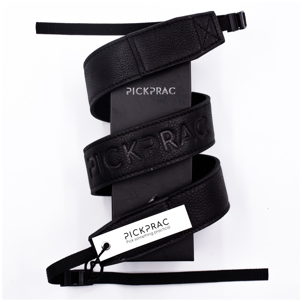 PICKPRAC LEATHER STRAP /สายคล้องคอหนังแท้ สีBlack / Brown