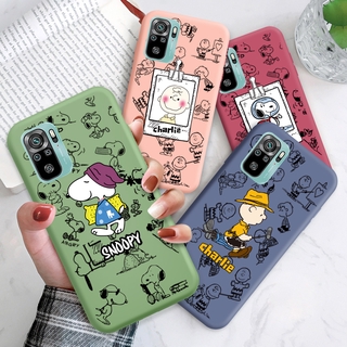 เคสโทรศัพท์มือถือ ซิลิโคนนิ่ม ลายการ์ตูนสุนัขสนูปปี้ สําหรับ Xiaomi Redmi Note 10 4G 10S 9T