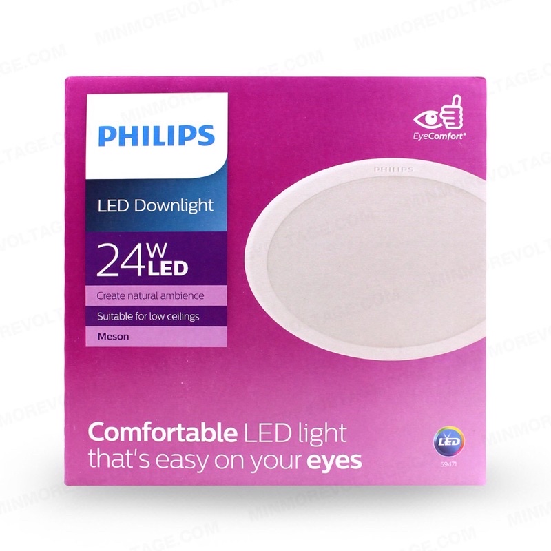 โคมไฟดาวน์ไลท์ LED 8 นิ้ว 24w Philips Meson 200