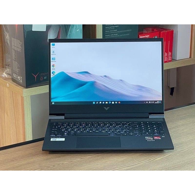 HP Victus Gaming 16-e0132AX Ryzen 5 5600H SSD512GB RAM8GB RX 5500M (4GB GDDR6)จอ144Hz สินค้ามือสอง