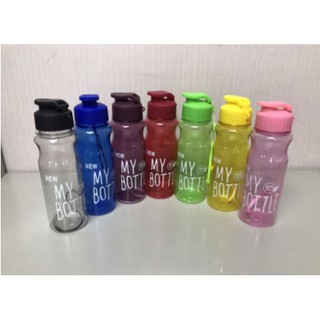 **ใหม่** กระบอกน้ำMy bottle ขวดน้ำมีจุกดูด 500ml.คละสี BB290