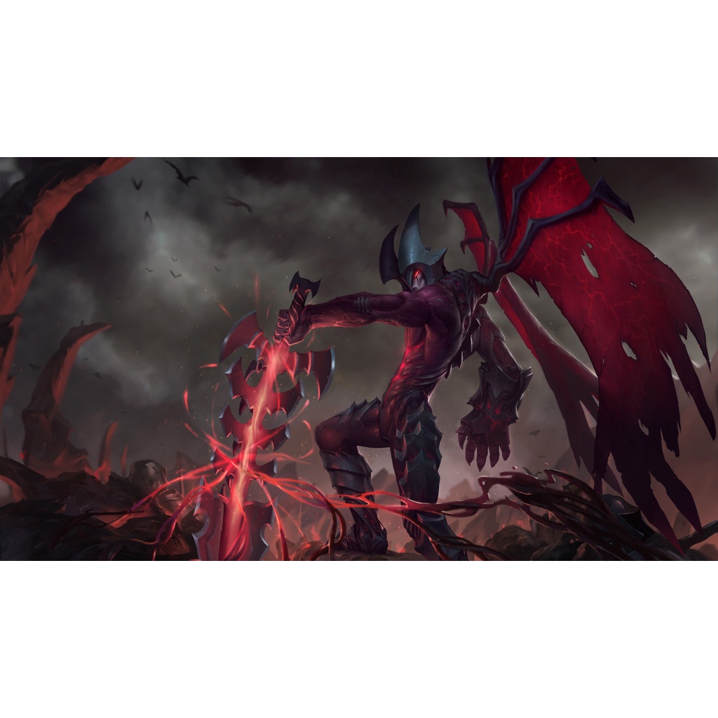 LoL สติ๊กเกอร์ติดผนัง A2, A3, A4 Poster, สติ๊กเกอร์ตกแต่งด้วยกาว AATROX - รุ่น 1