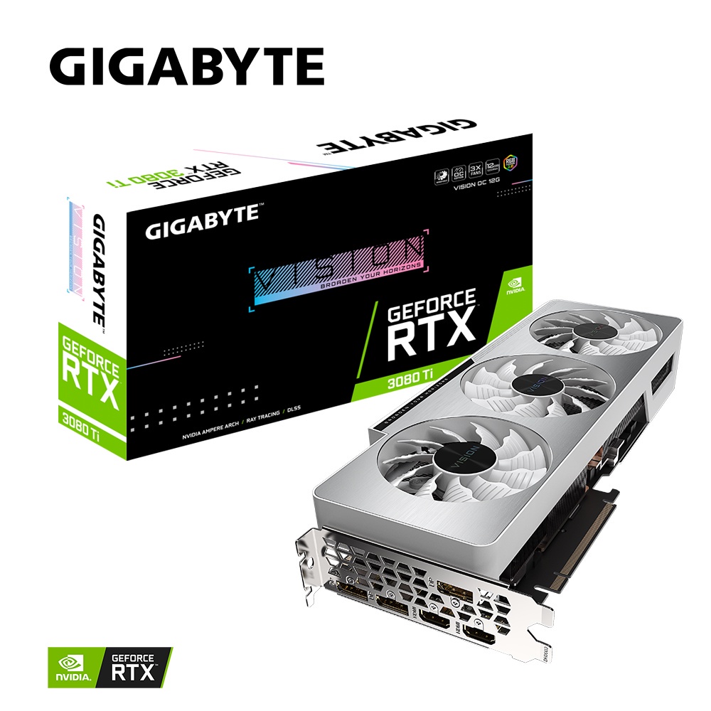 GIGABYTE RTX 3080 Ti VISION OC 12GB LHR Version VGA การ์ดจอ GeForce