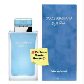 ของแท้!!! DOLCE &amp; GABBANA Light Blue Eau Intense for Women 100ml ของใหม่  (พร้อมส่งค่ะ)