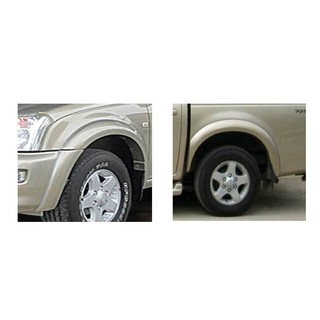 คิ้วล้อ/ซุ้มล้อ/โป่งล้อ 4นิ้ว อีซูซุ ดีแม็ก Isuzu D-Max 2003 2004 2005 2006 แบบเรียบ สีดำด้าน