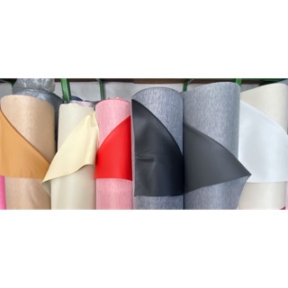 หนังเทียมPVC หนา 0.6 มม. หนังเทียมผิวเรียบ หนังทำกระเป๋า หุ้มเบาะ ลำโพง เฟอร์นิเจอร์ ปูโต๊ะ ขนาด 140x90 ซม.