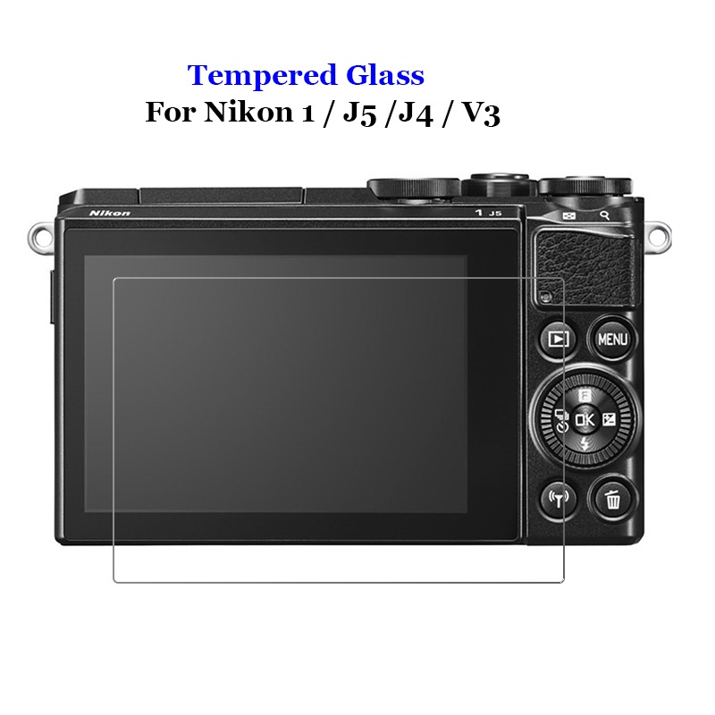 ฟิล์มกระจกนิรภัยกันรอยหน้าจอ LCD 9H 2.5D สําหรับกล้อง Nikon 1 J5 J4 V3