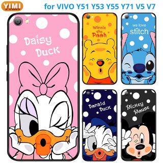 เคส VIVO Y27 Y78 y36 Y35 Y22 Y22s Y31 Y51 Y53S Y76 Y77 Y91C Y1S Y52 Y72 Pro 4G 5G V2247 V2249 1820 V2271A มือถือ ลายการ์ตูน สําหรับ