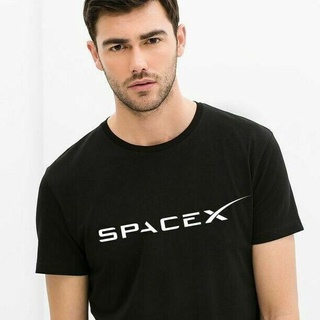 [S-5XL]เสื้อยืด พิมพ์ลายอวกาศ Elon Musk Falcon Heavy Star Ship Nasa US สําหรับผู้ชาย