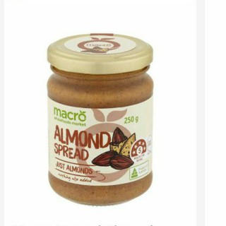 ว๊าว🍟 Macro Natural Almond Spread 250 g คุณภาพระดับพรีเมี่ยม