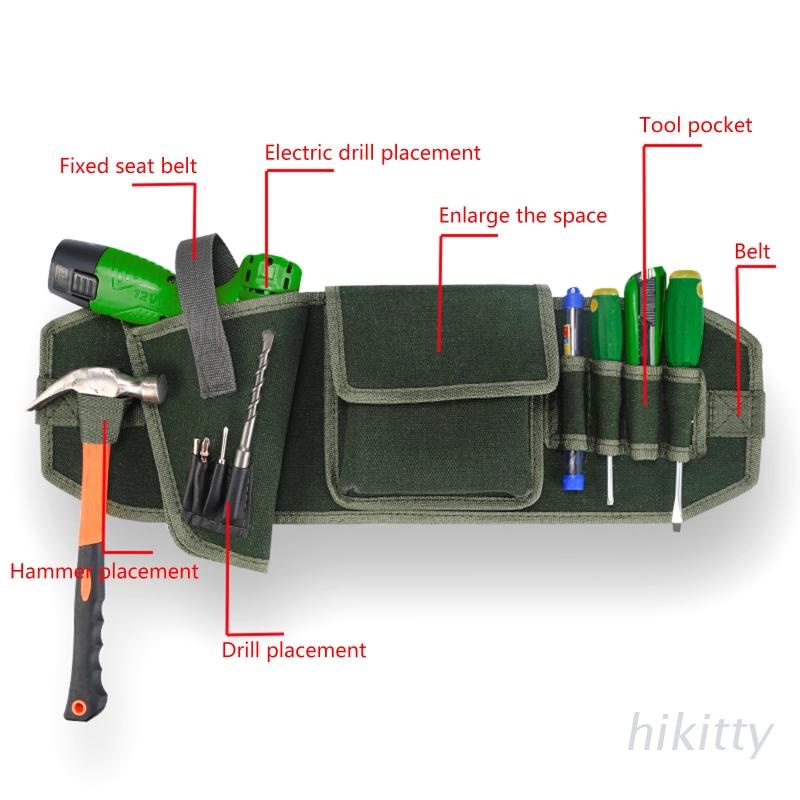 Electrician Waist Bag Tool Holder Pouch Small Electricians Hammer Screwdriver
