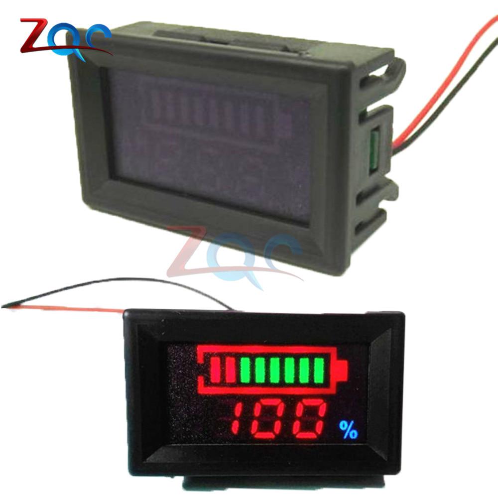 เครื่องวัดแรงดันไฟฟ้าโวลต์มิเตอร์ดิจิตอล 12V